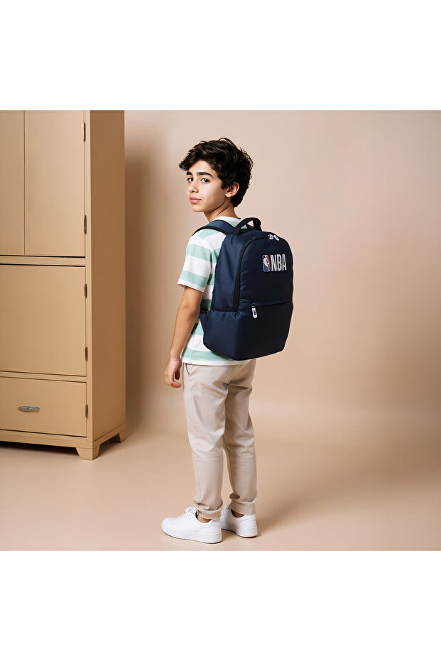 Solid Backpack with Adjustable Shoulder Straps - 18 inches - 2