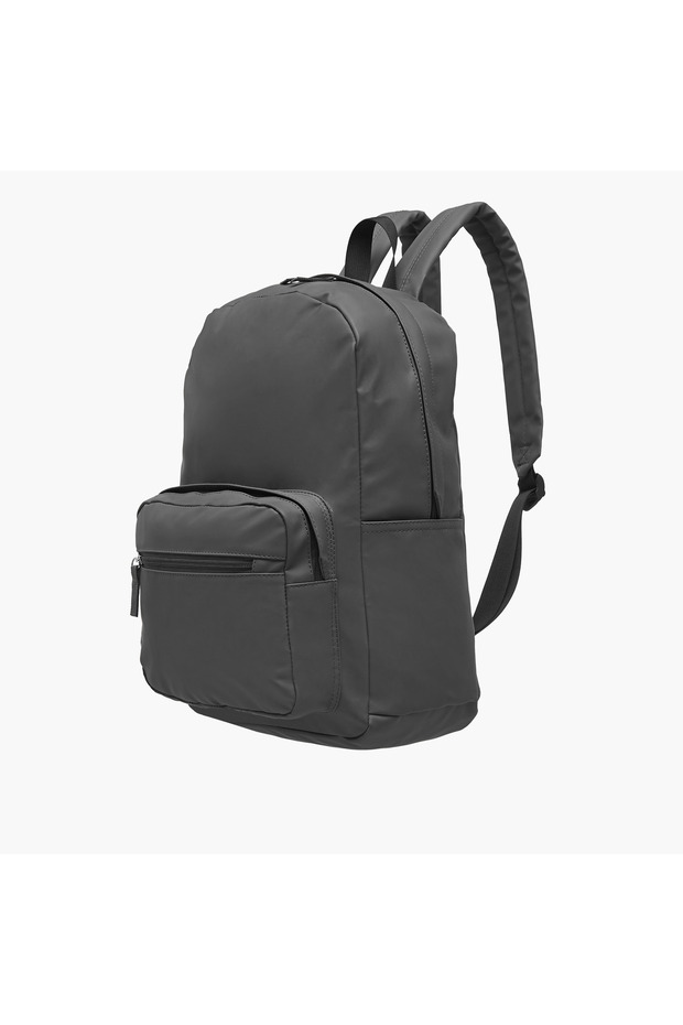 حقيبة ظهر متينة بأشرطة قابلة للتعديل وسحاب للإغلاق - 17 بوصة - 4