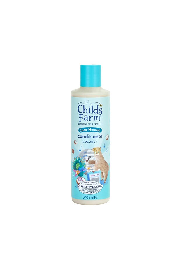 Childs Farm Kuru ve Kıvırcık Saçlar için Hindistan Cevizi Özlü Çocuk Saç Krem 250ml
