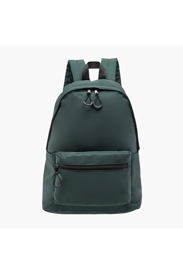 حقيبة ظهر متينة بأشرطة قابلة للتعديل وسحاب للإغلاق - 17 بوصة - 1