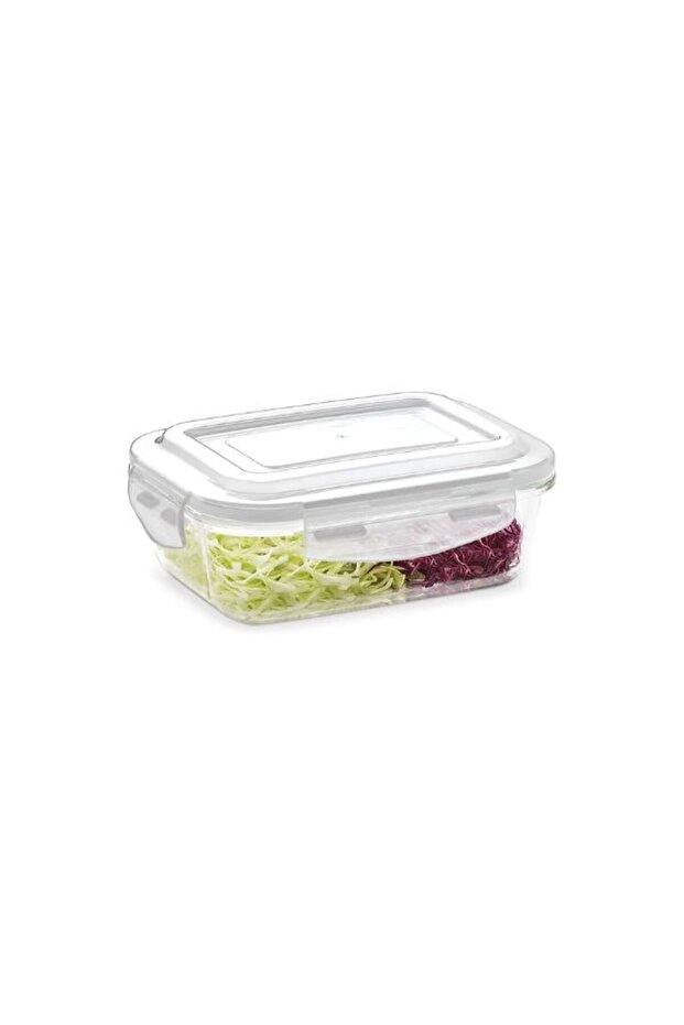 Klip-N-Store Rectangular Glass Container, Airtight & Leak-Proof, Microwave/Oven, 1.04L