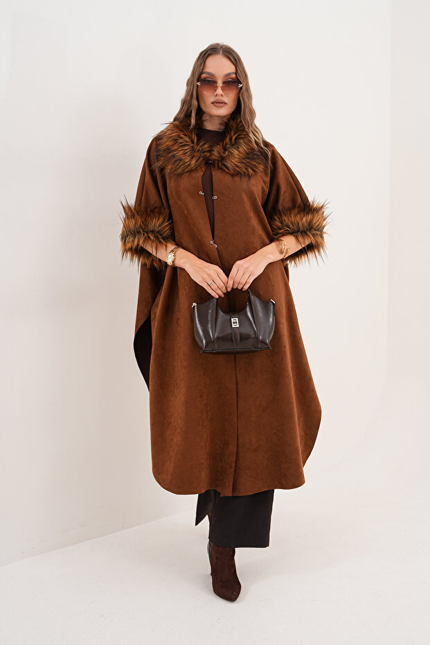 Süet Uzun Panço - 1