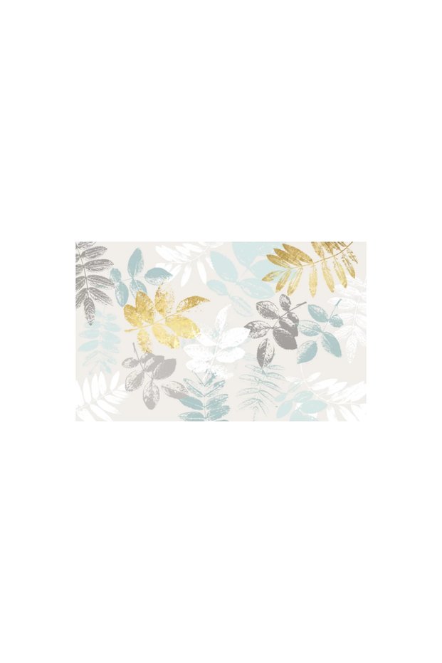 Printed rug, LEAFS 70x140