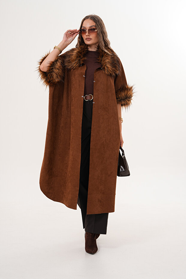 Süet Uzun Panço - 3