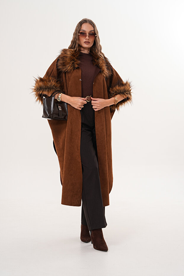 Süet Uzun Panço - 4