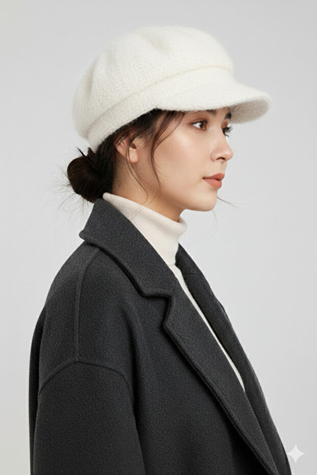 Kadın Angora Şapka - 2