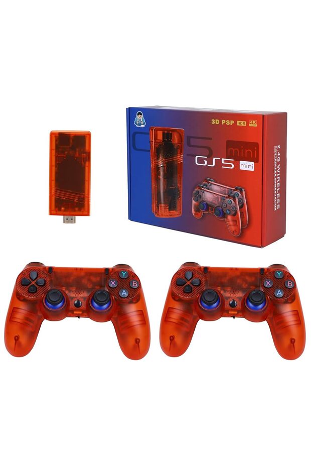 Mini Portable Game Console, 64GB Storage, 30000 Pre-installed Games, PSP Games Compatible, 53 Si