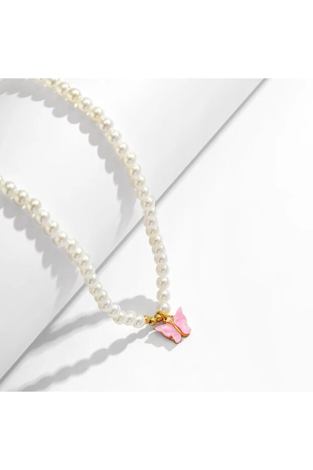 Pearl Butterfly Model Women's Necklace