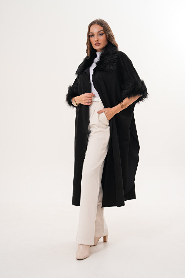 Süet Uzun Panço - 4