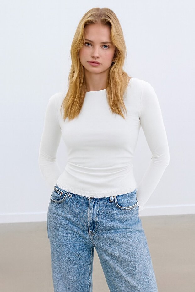 Çan Kollu Basic BLUZ - 2