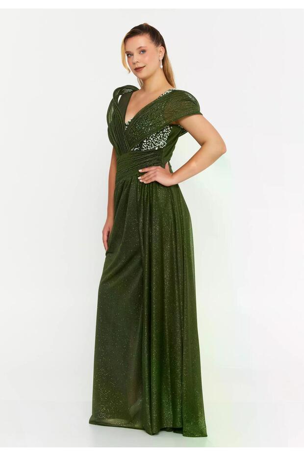 6133SIM İŞLEMELİ SİM TÜL ELBİSE - 3