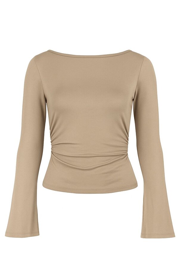 Çan Kollu Basic BLUZ - 4