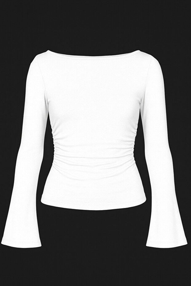 Çan Kollu Basic BLUZ - 4