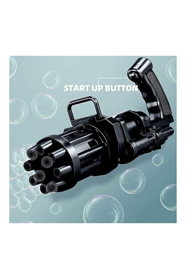 مسدس صنع الفقاعات الأوتوماتيكي ذو 8 فتحات وكميات كبيرة - 1