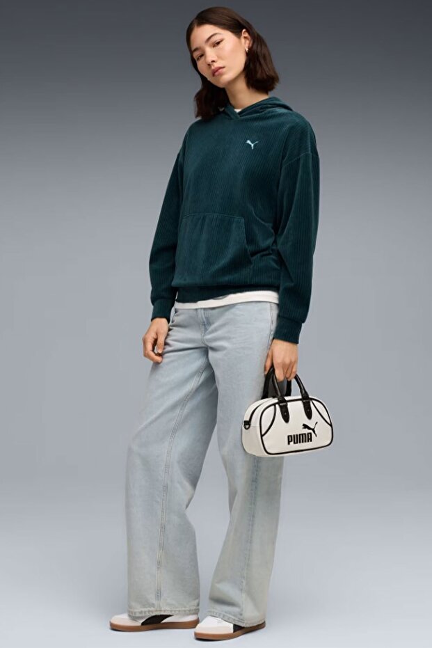 Kadın ESS Elevated Velour Sweat - 3