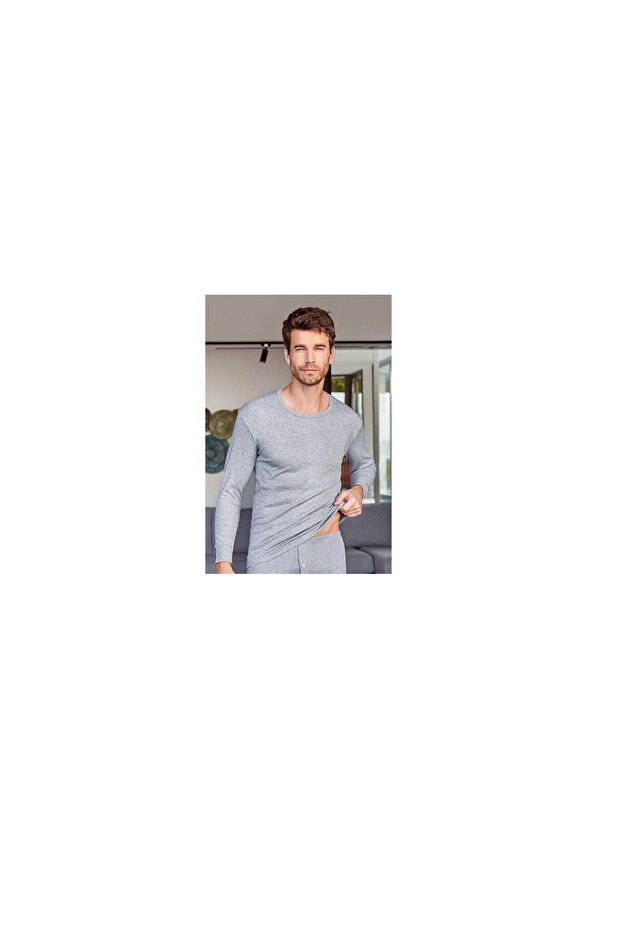 Original Thermal Long Sleeve Men's Top Bady/ Body / Top Underwear / Warm Thermal Undershirt/ Gray