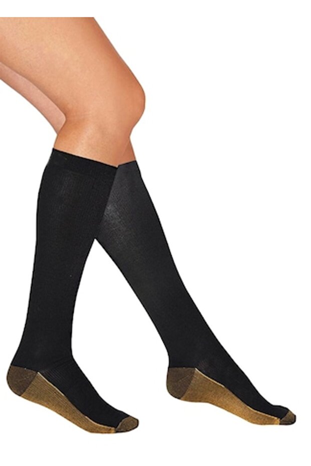 Elastic Compression Socks, Multicolor, One Size - 1