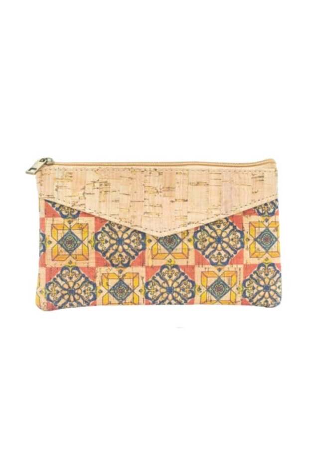 Geometry cork wallet