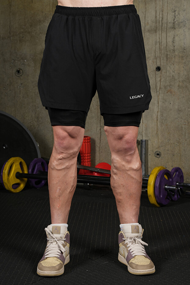 Hybrid 2in1 Taytlı Şort - 1