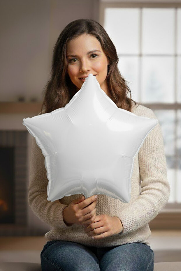 White Star Foil Balloon 1 Piece 45 cm Romantic Celebration Birthday Ornament Birthday Party Material