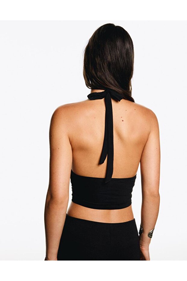 HALTER YAKA BLUZ - 4