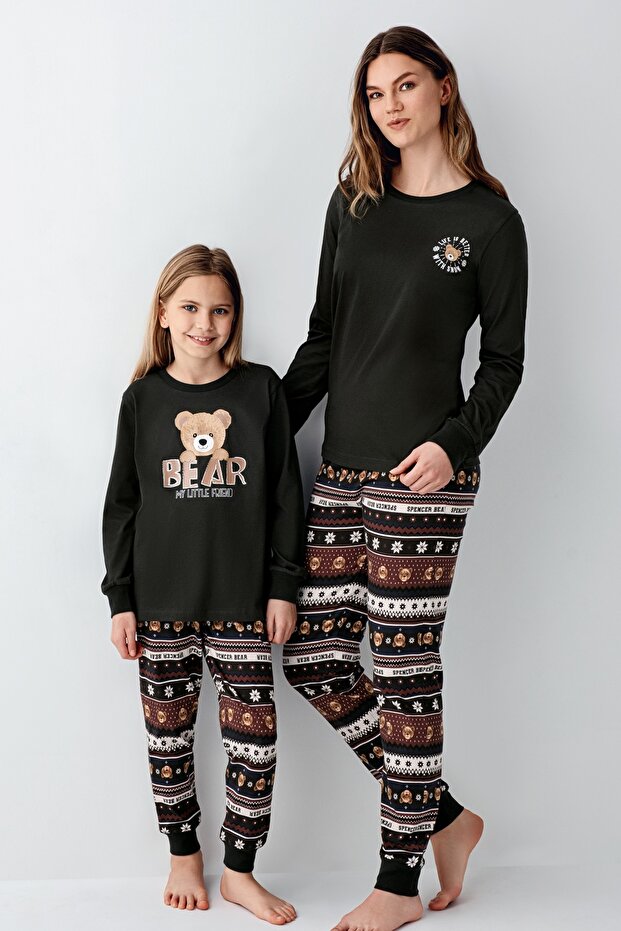 Mother-Daughter 100% Cotton Long Sleeve Pajama Set (Sold Separately)