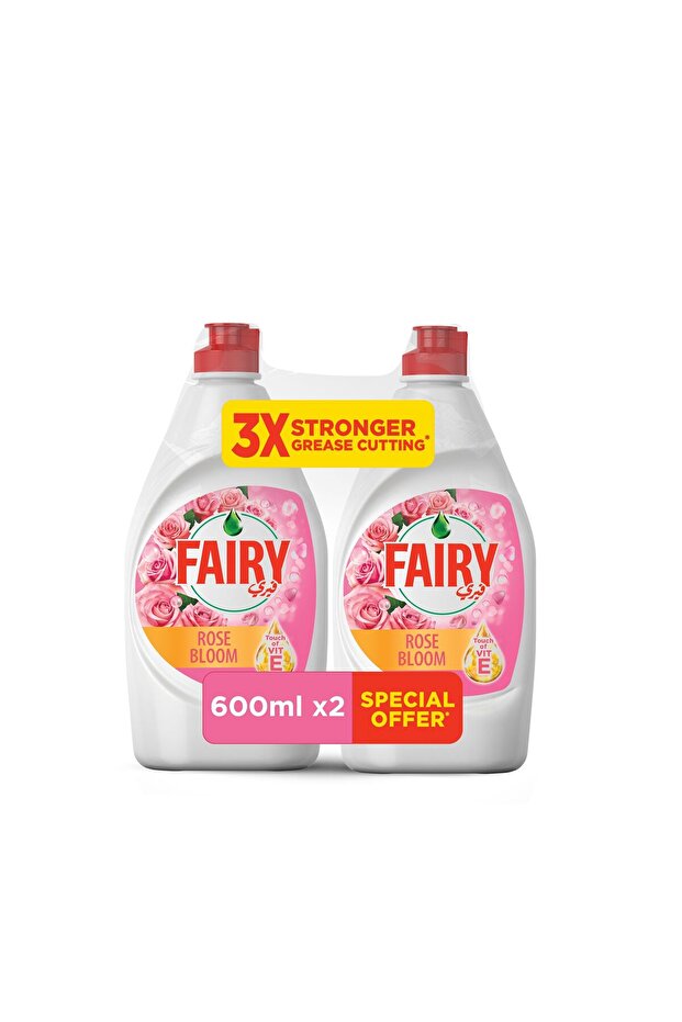 Rose Bloom Scented Anti-Grease Concentrated Dishwash Liquid (600ml)