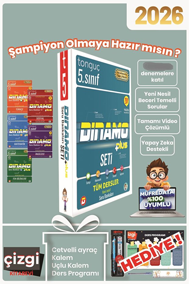 5. Sınıf Dinamo Tüm Dersler Soru Bankası Set - 1
