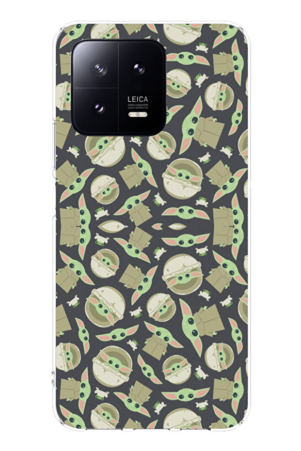 Xiaomi Mi 13 Compatible Tiny Yodas Wallpaper Printed Silicone Case - 1