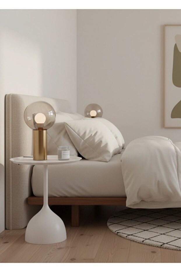 طاولة قهوة جانبية متعددة الاستخدامات(بيج) ( 28*40 سم ) - 2