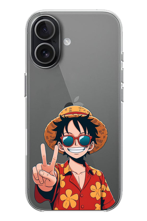 حافظة سيليكون مطبوع متوافقة مع هاتف iPhone 17 بتصميم Monkey D. Luffy - 1