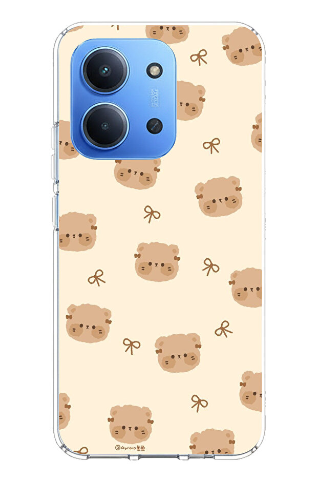 حافظة سيليكون متوافقة مع Redmi 15C من Cute Bears مطبوع - 1
