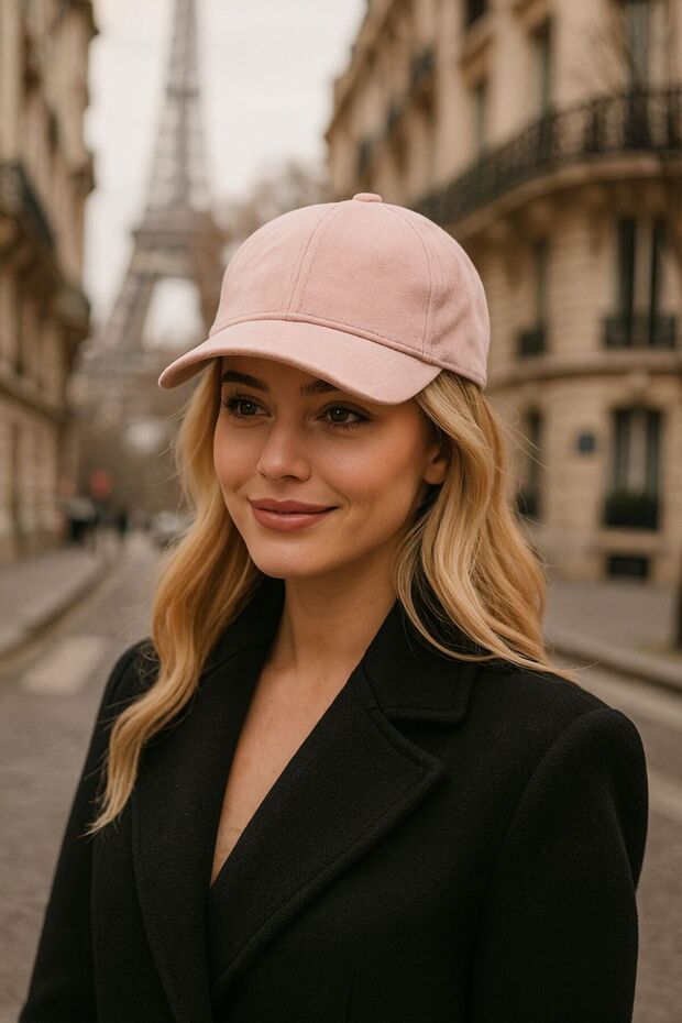 Powder Suede Women's Cap Hat