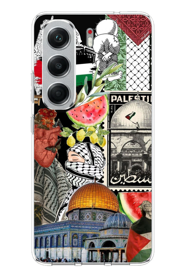 Tecno Camon 40 Pro 5g Compatible Palestine Freedom Collage Printed Silicone Case