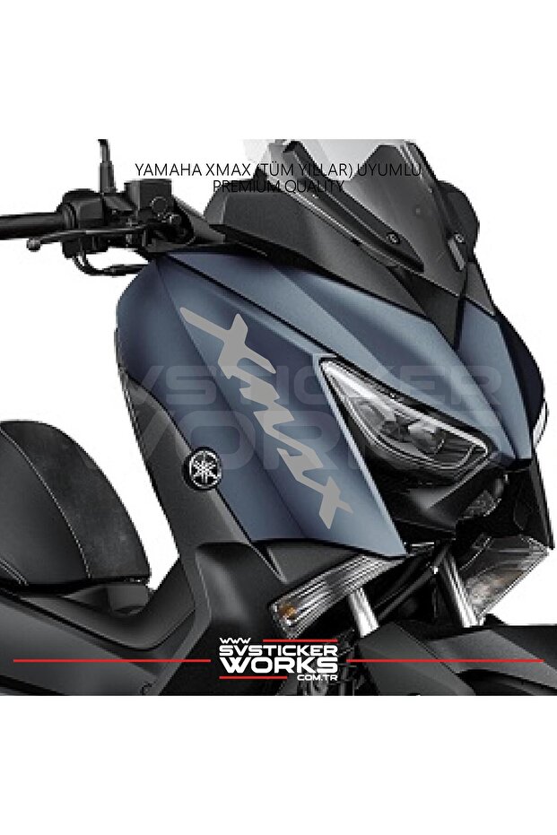 ملصق مكتوب عليه YAMAHA XMAX، ملصق مكتوب عليه نص على الجانب، ملصق مزدوج