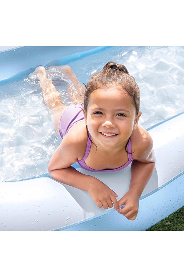 Inflatable Pool 166 x 100 x 25 cm (57403), Multi Color - 5