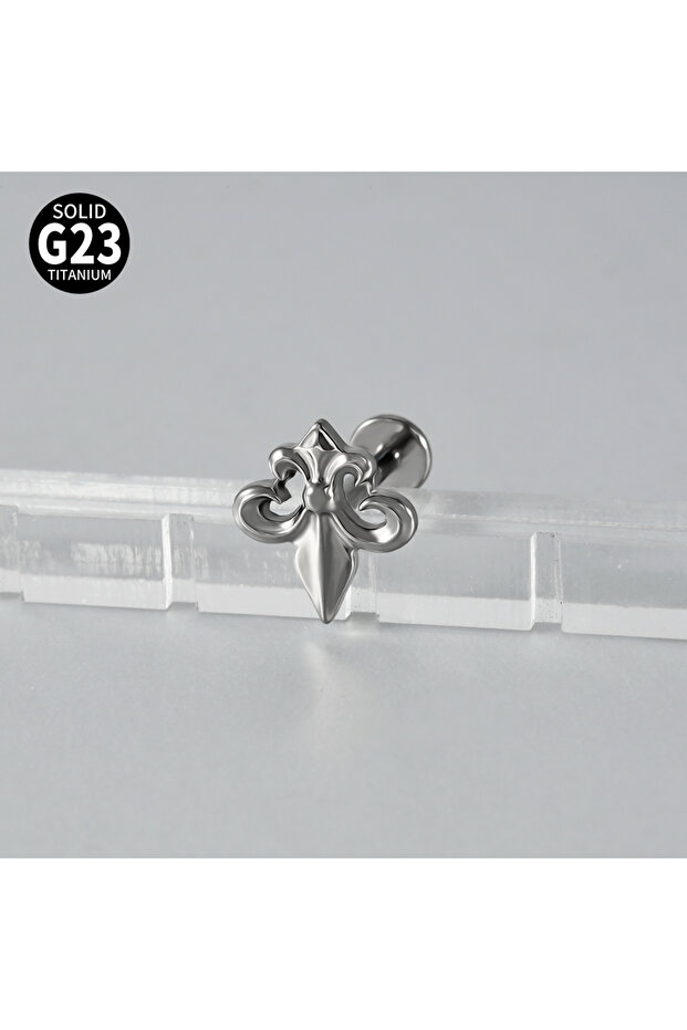 1PC 1.2x8mm 1PC Style J 1PC G23 Titanium Butterfly Heart Cartilage Earrings Stud Internally Threaded