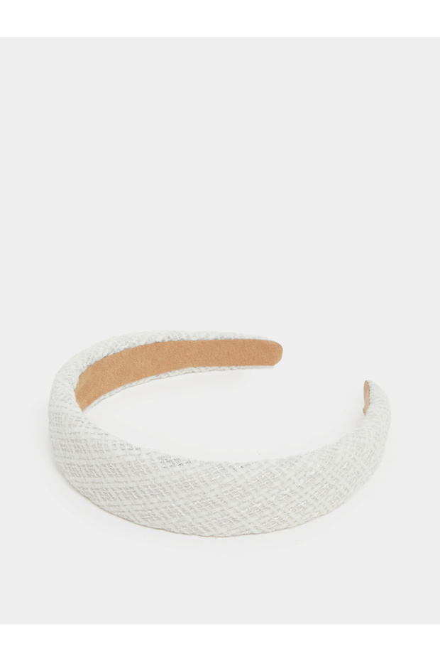 Girls Tweed Look Padded Headband