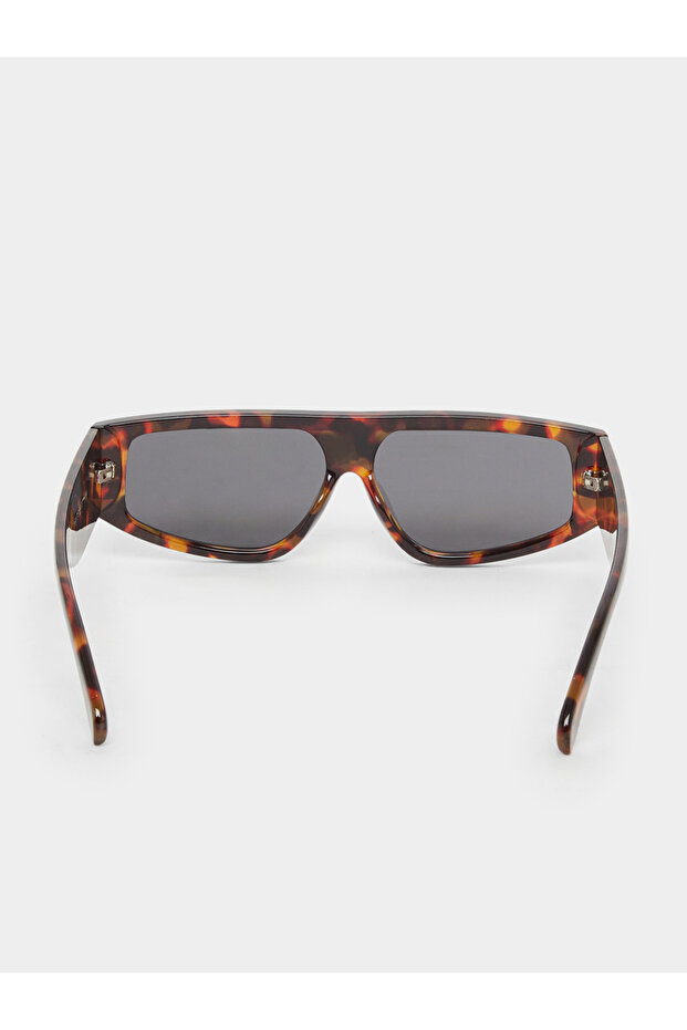 Tortoise Rectangle Sunglasses - 5