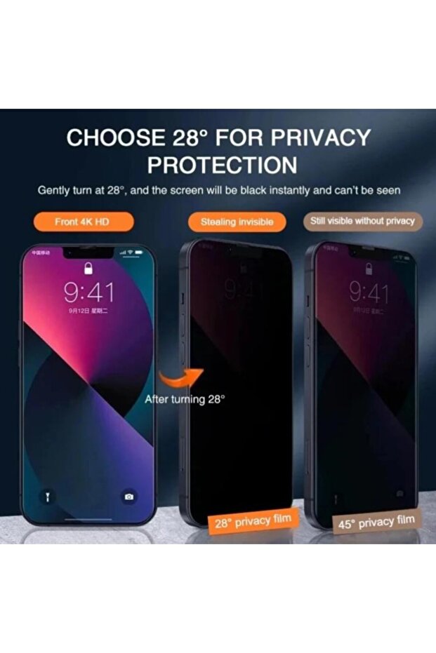 واقي شاشة متوافق مع آيفون 16 بتغطية 360 درجة، غير مرئي من أي جانب - 4