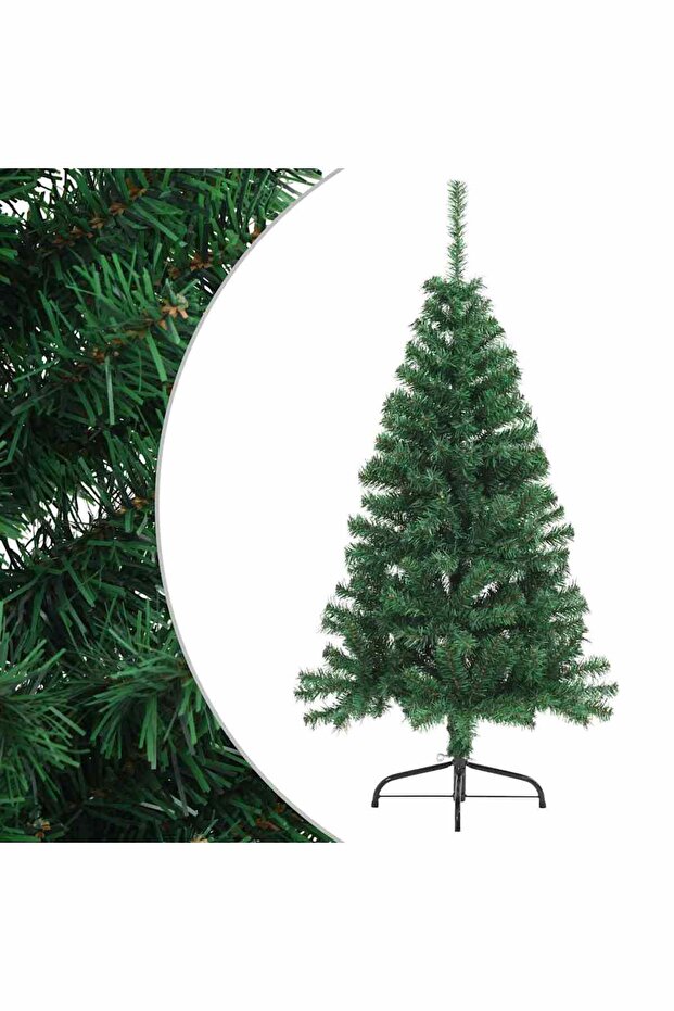 Artificial Half Christmas Tree with Stand Green 150 cm PVC