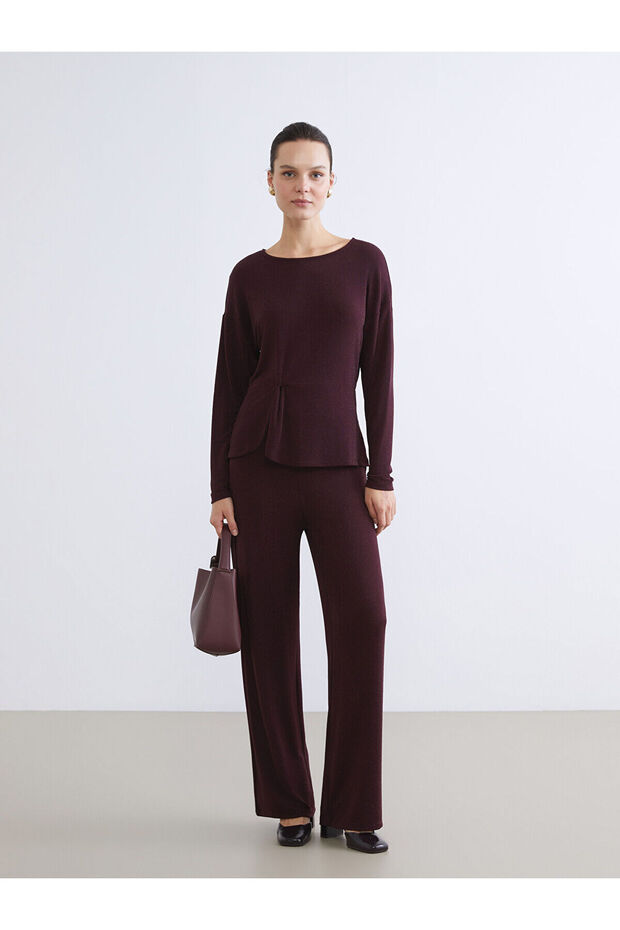 Standard Fit Sequined Women's Trousers