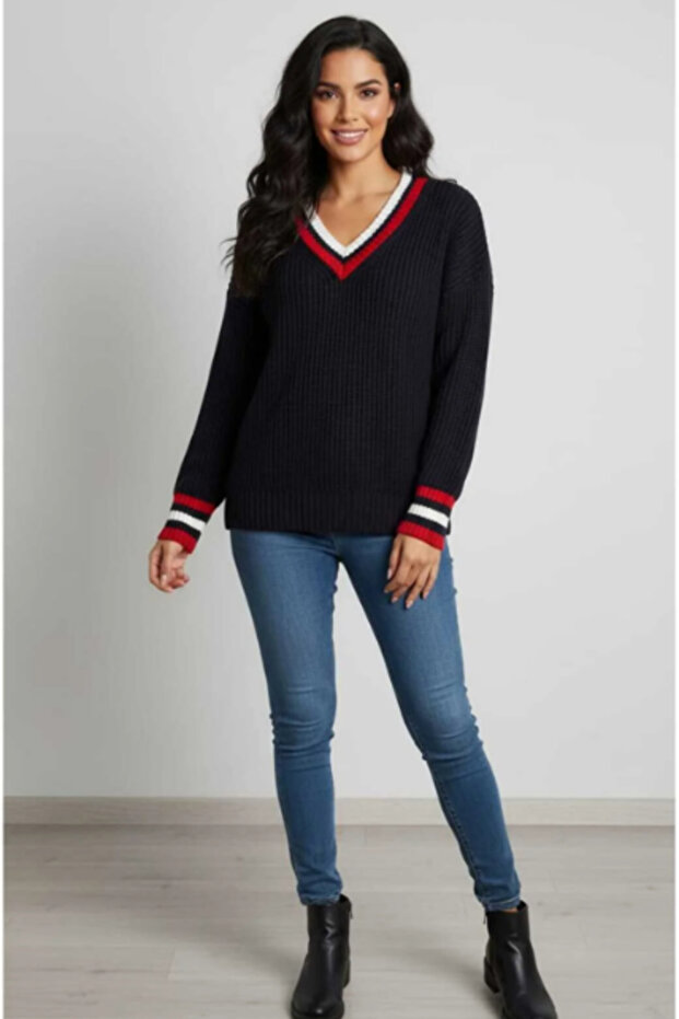 Women's Thessaloniki Knit College V-Neck Sweater