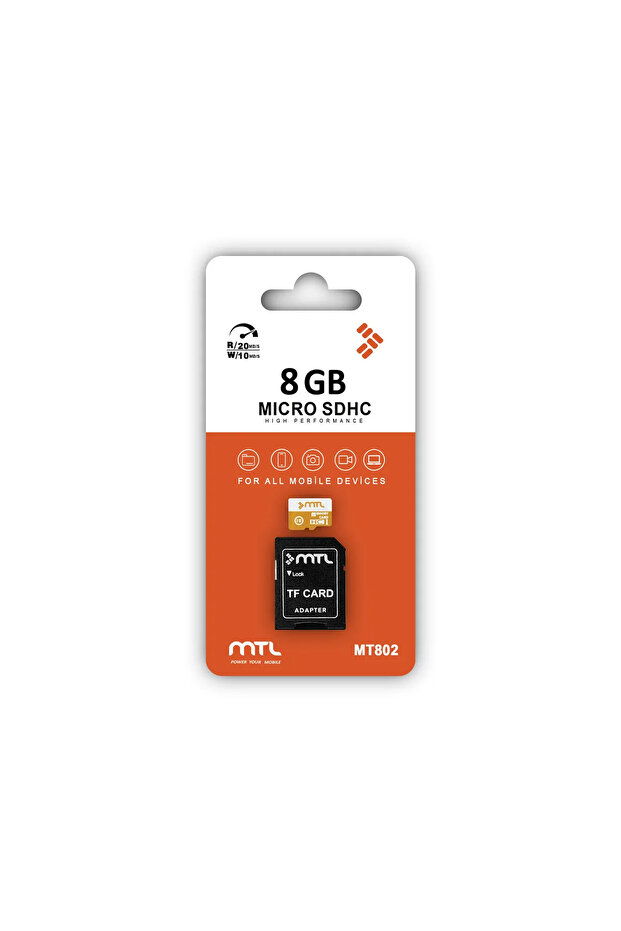 8Gb Micro Sd Card (Tf Card) Class 10 - Memory Card Compatible with Phone Tablet Camera