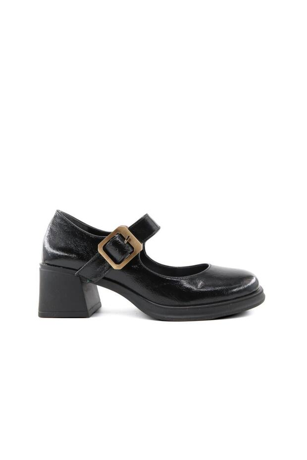 386 K1360 Loafer Black Patent Leather Women's Casual Shoes