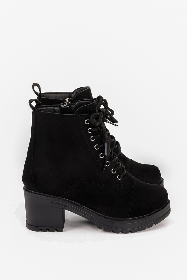 JVL 441 High Heel Lace Up Boots