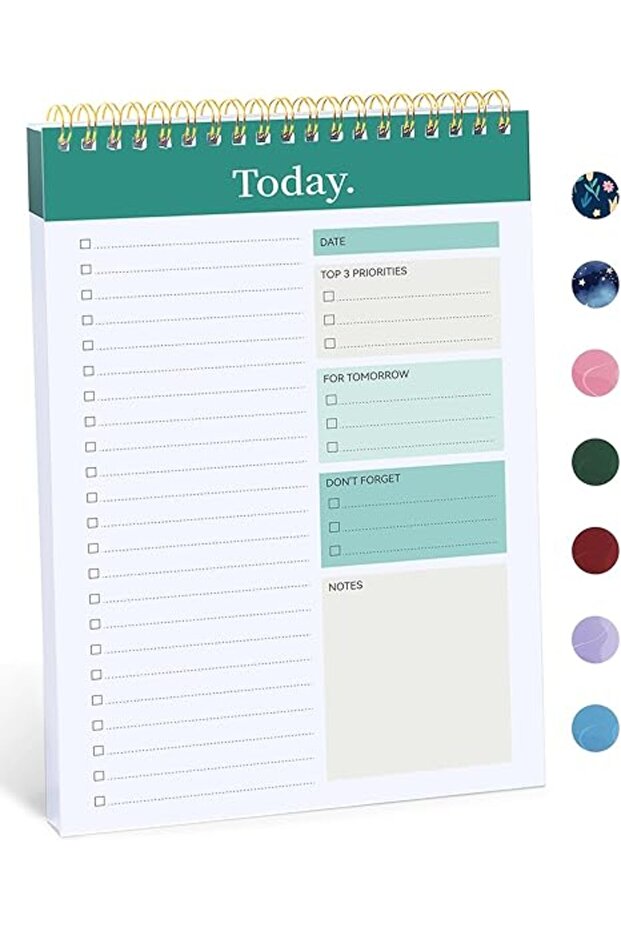 To Do List Notebook Pad, Undated Daily Planner Perfect for Daily Tasks, Goal Setting, Work, Notepad - 1