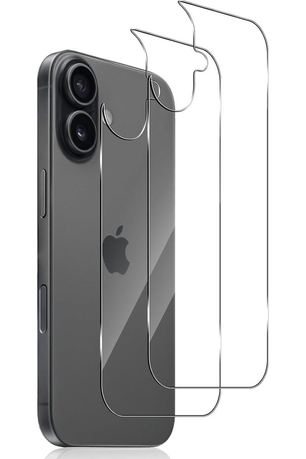 واقي شاشة خلفي لهاتف iPhone 17 مناسب للاستخدام مع غطاء جيلاتيني رفيع - رفيع للغاية