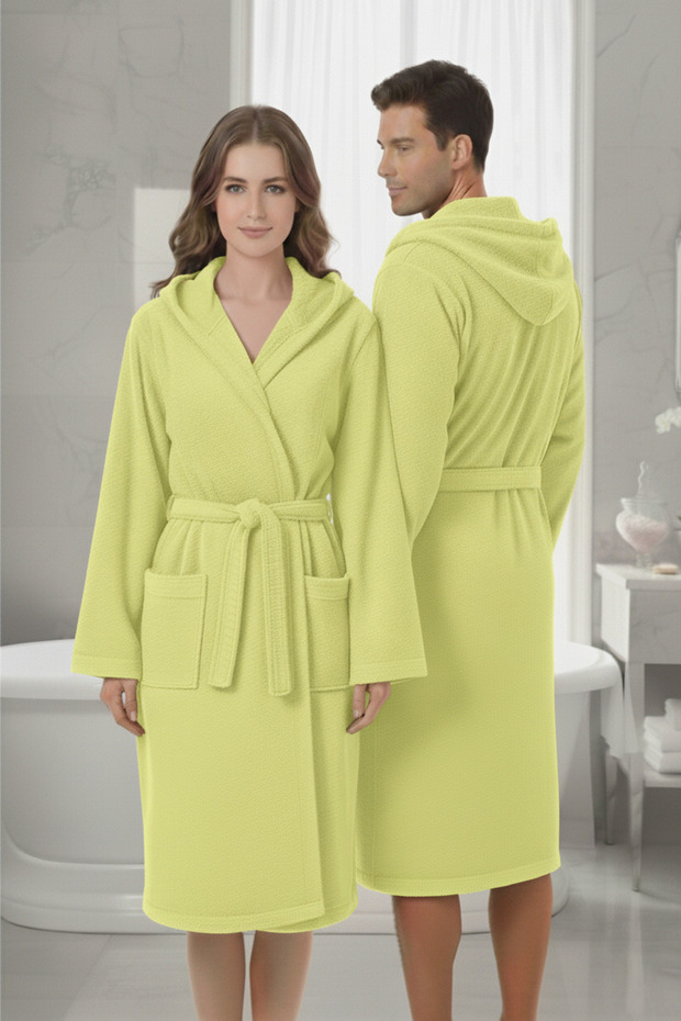 Solera 1 Piece 100% Cotton | Unisex | Women's Bathrobe | Men's Bathrobe | Hooded Bathrobe