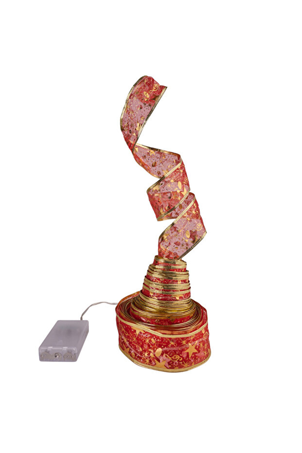 Christmas tree light ribbon, 100 LEDs, 10 m, red with multicolored lights, 8 programs, IP44 - 1